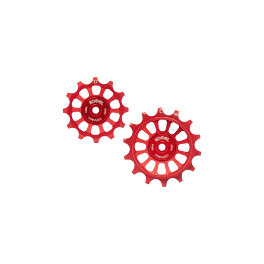 Roldanas Kogel 12/14T oversized para SHIMANO R9100 - Road (Red)