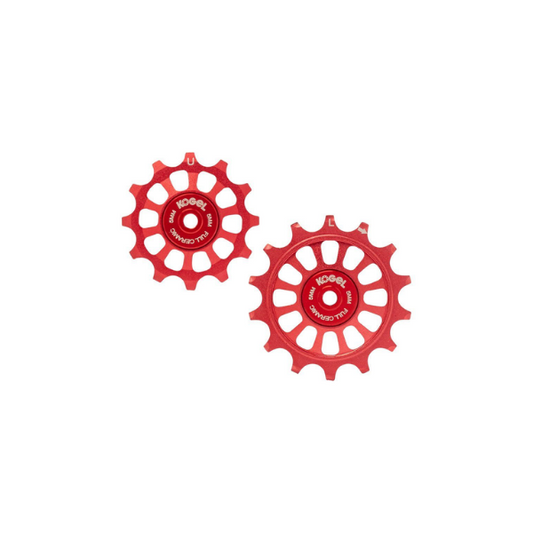 Roldanas Kogel 12/14T  oversized para SHIMANO R9100 - Full Ceramic (Red)