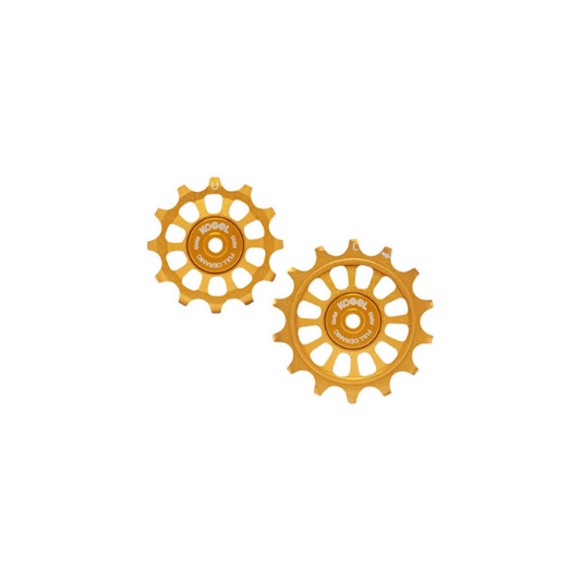 Roldanas Kogel 12/14T oversized para SHIMANO R9100 - Full Ceramic (Gold)