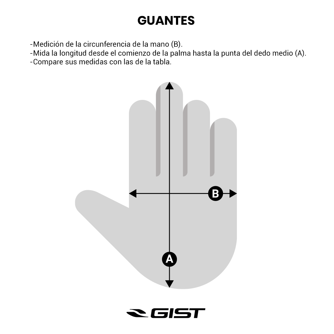 Guantes Gist Zero Evo Negro